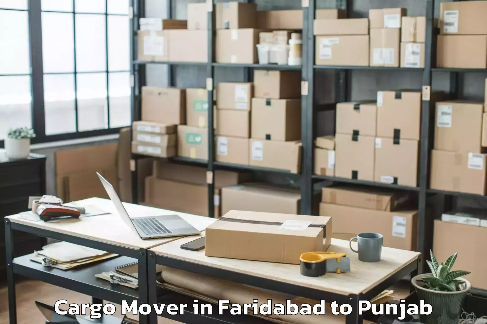 Trusted Faridabad to Dinanagar Cargo Mover